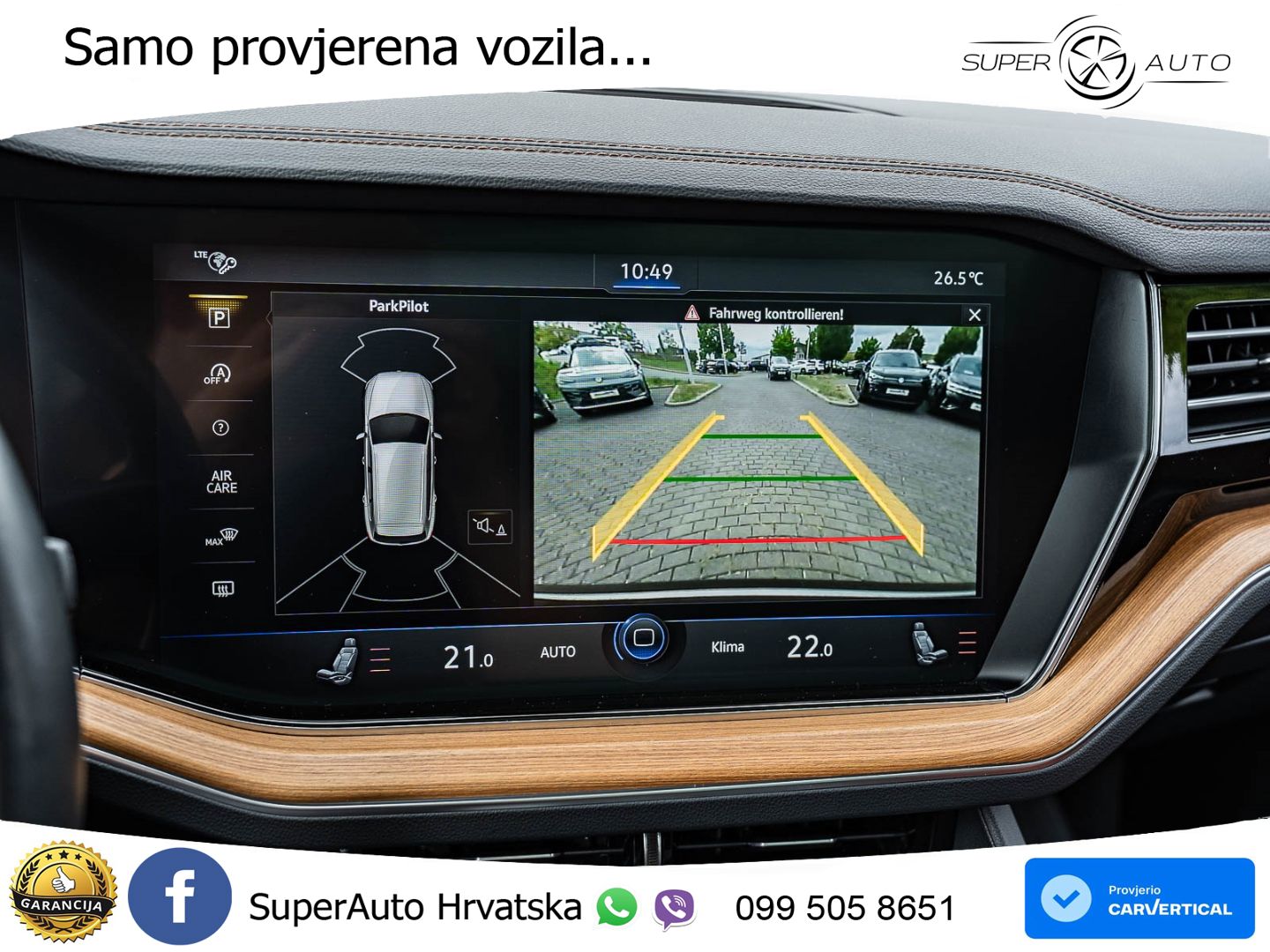 Volkswagen Touareg 3.0 V6 TDI (286 KS) 4MOTION Tiptronic R-Line ZRAČNI+ACC+GR SJED+KAM+PANO