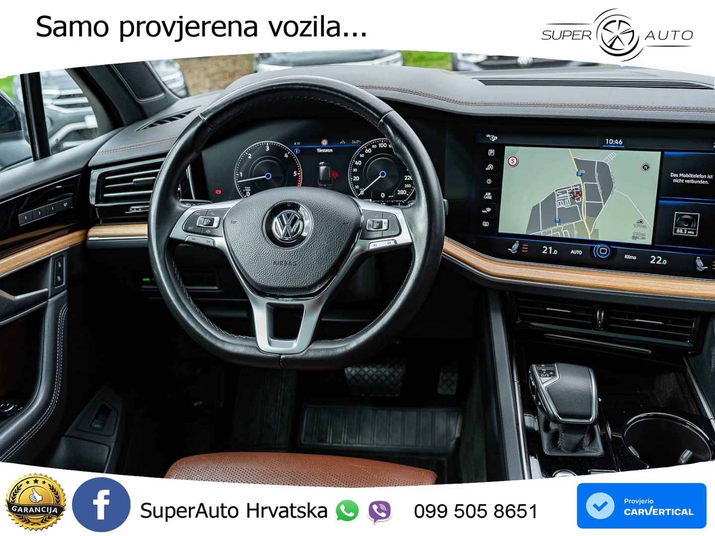 Volkswagen Touareg 3.0 V6 TDI (286 KS) 4MOTION Tiptronic R-Line ZRAČNI+ACC+GR SJED+KAM+PANO