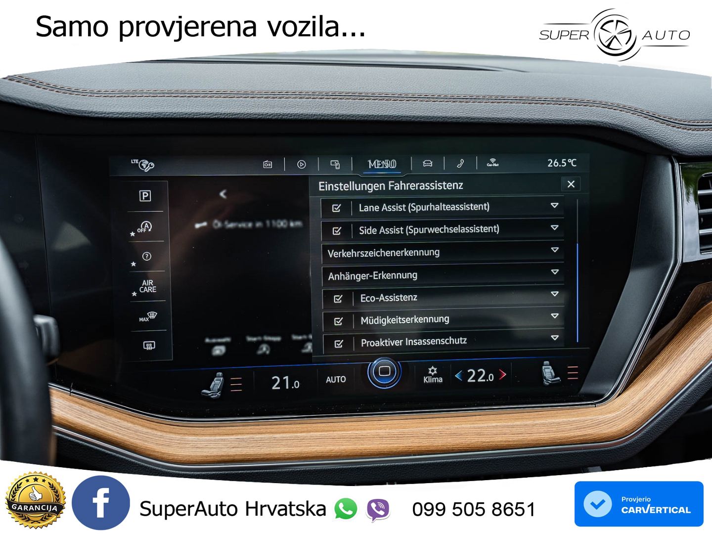 Volkswagen Touareg 3.0 V6 TDI (286 KS) 4MOTION Tiptronic R-Line ZRAČNI+ACC+GR SJED+KAM+PANO