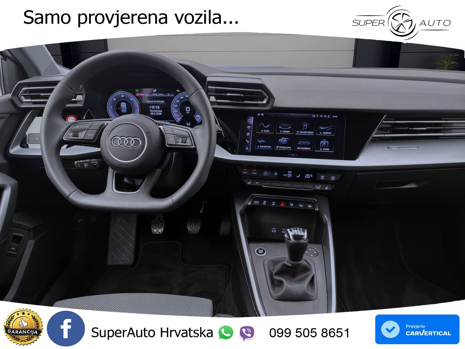 Audi A3 Limuzina 30 TDI (116 KS) S line LED+GR SJED+ACC