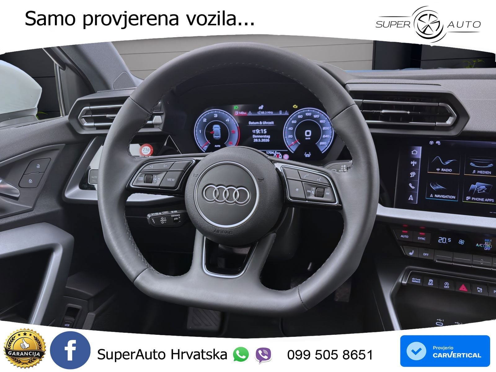 Audi A3 Limuzina 30 TDI (116 KS) S line LED+GR SJED+ACC