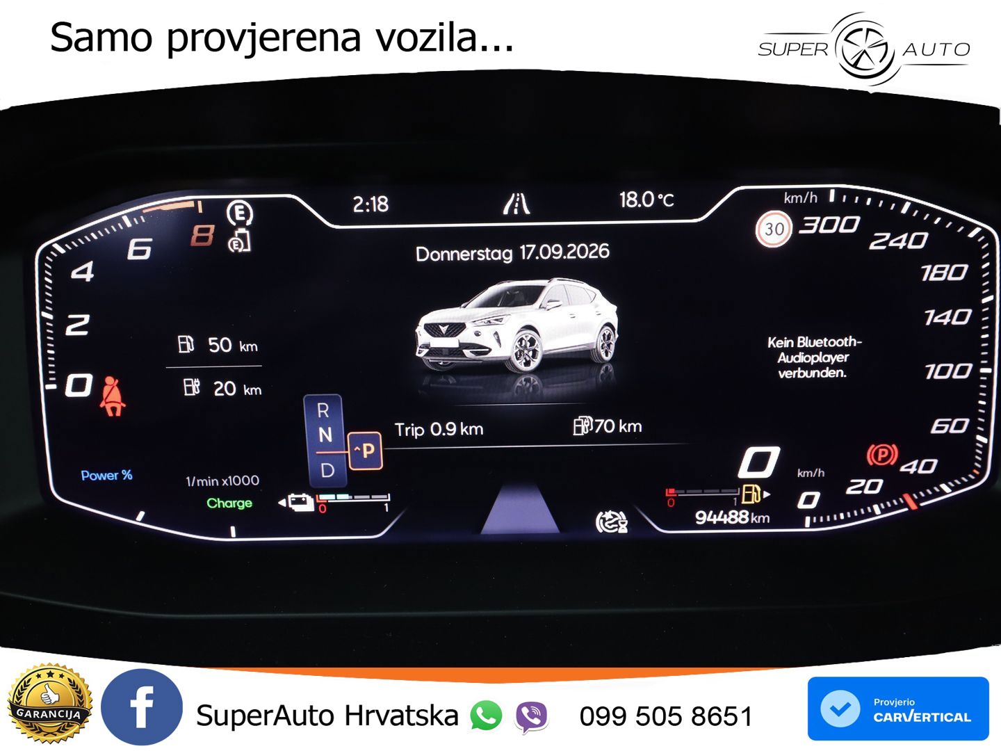 Cupra Formentor 1.4 TSI (245 KS) e-Hybrid DSG VZ LED+GR SJED+ACC