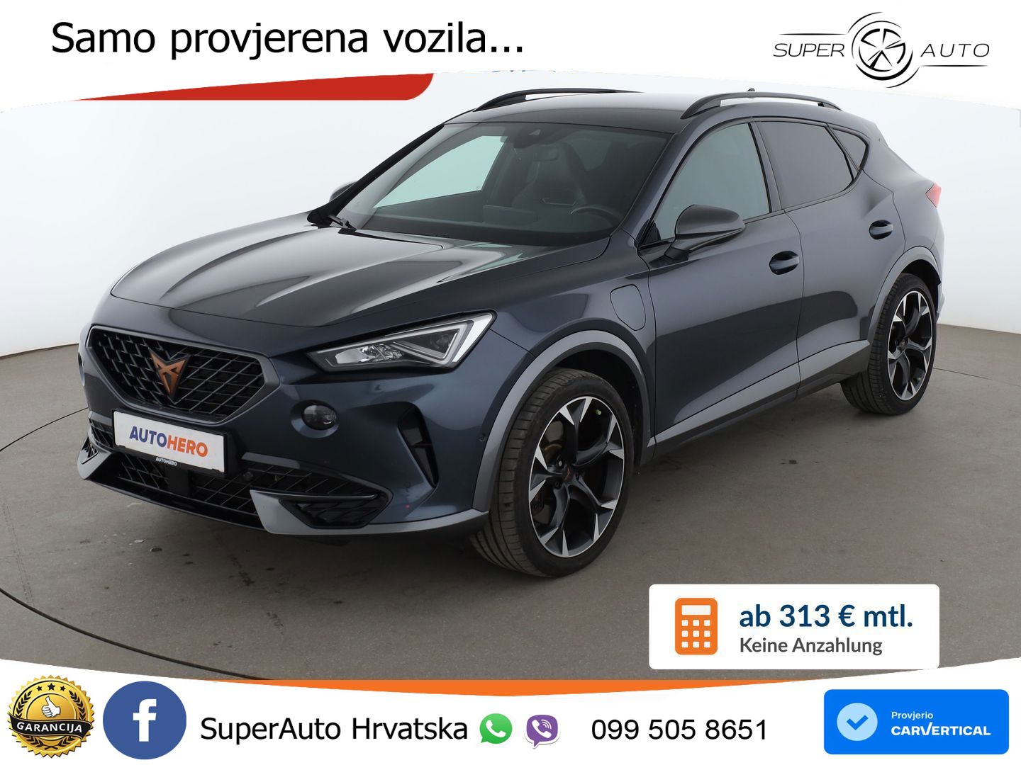 Cupra Formentor 1.4 TSI (245 KS) e-Hybrid DSG VZ LED+GR SJED+ACC