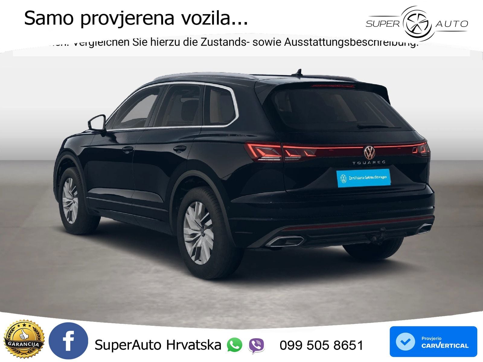 Volkswagen Touareg 3.0 V6 TDI (231 KS) 4MOTION Tiptronic ZRAČNI+ACC+GR SJED+KAM