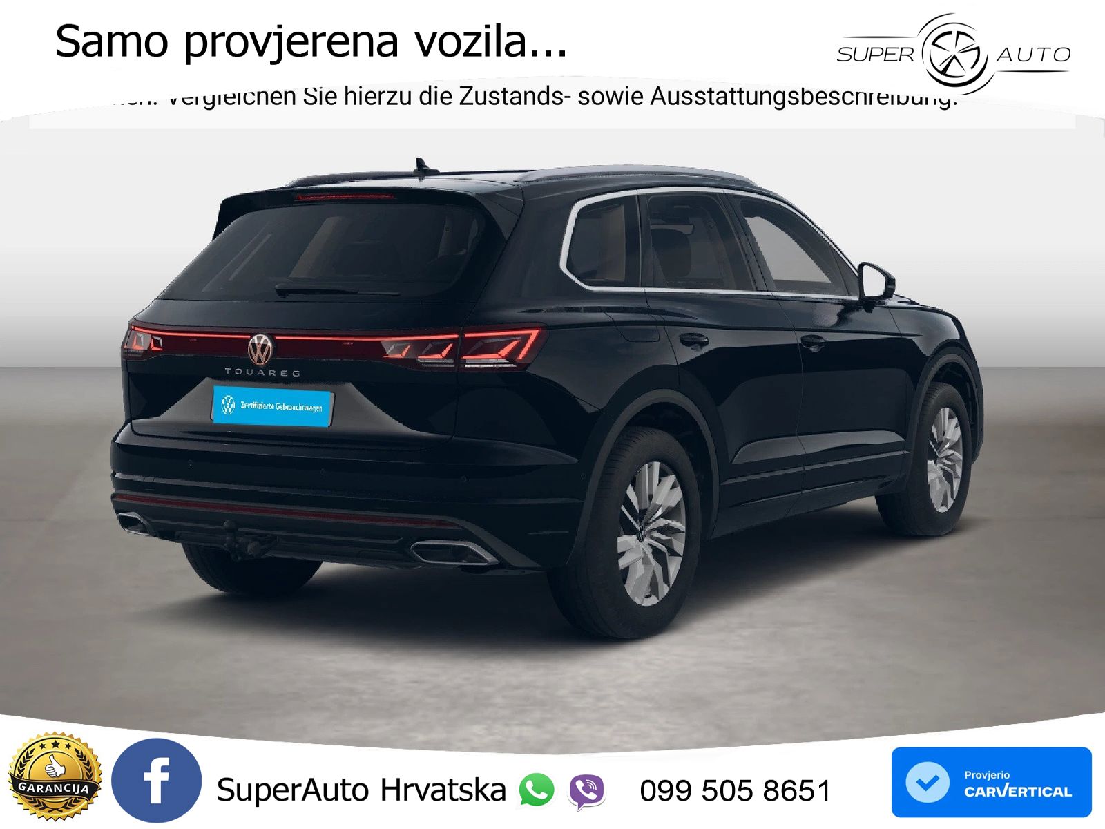 Volkswagen Touareg 3.0 V6 TDI (231 KS) 4MOTION Tiptronic ZRAČNI+ACC+GR SJED+KAM