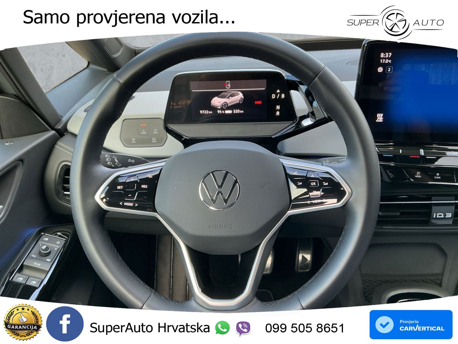 Volkswagen ID.3 Pro 62 kWh (204 KS) LED+GR SJED+ACC