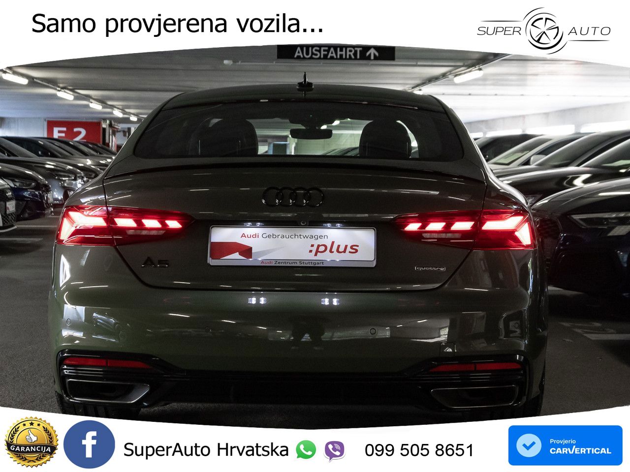 Audi A5 Sportback  40 TFSI (204 KS) quattro S tronic S line MATRIX+GR SJED+KAM