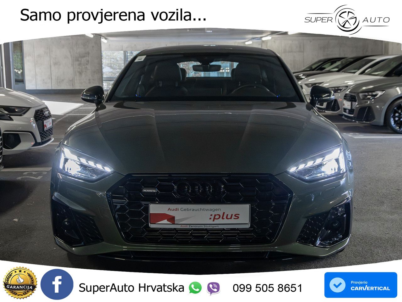 Audi A5 Sportback  40 TFSI (204 KS) quattro S tronic S line MATRIX+GR SJED+KAM