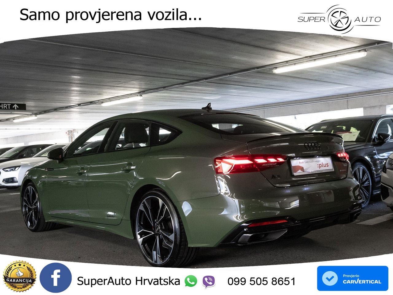 Audi A5 Sportback  40 TFSI (204 KS) quattro S tronic S line MATRIX+GR SJED+KAM