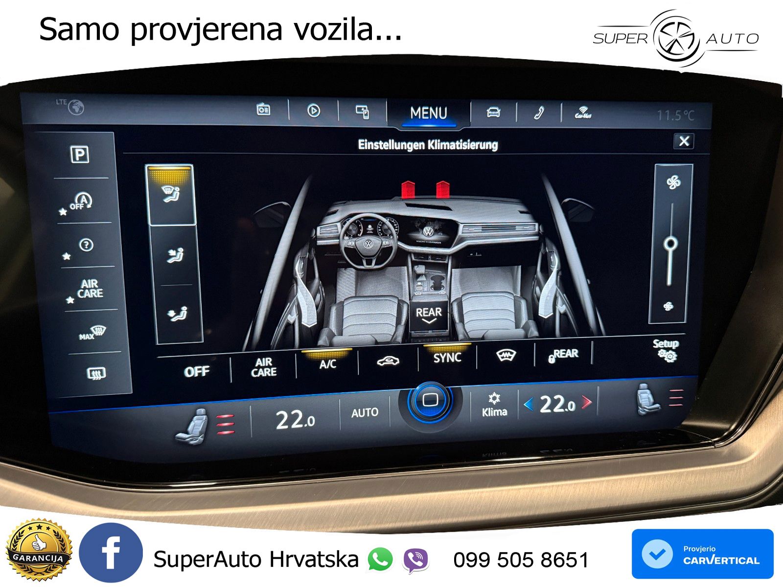 Volkswagen Touareg 3.0 V6 TDI (231 KS) 4MOTION Tiptronic R-Line ZRAČNI+ACC+4xGR SJED+KAM