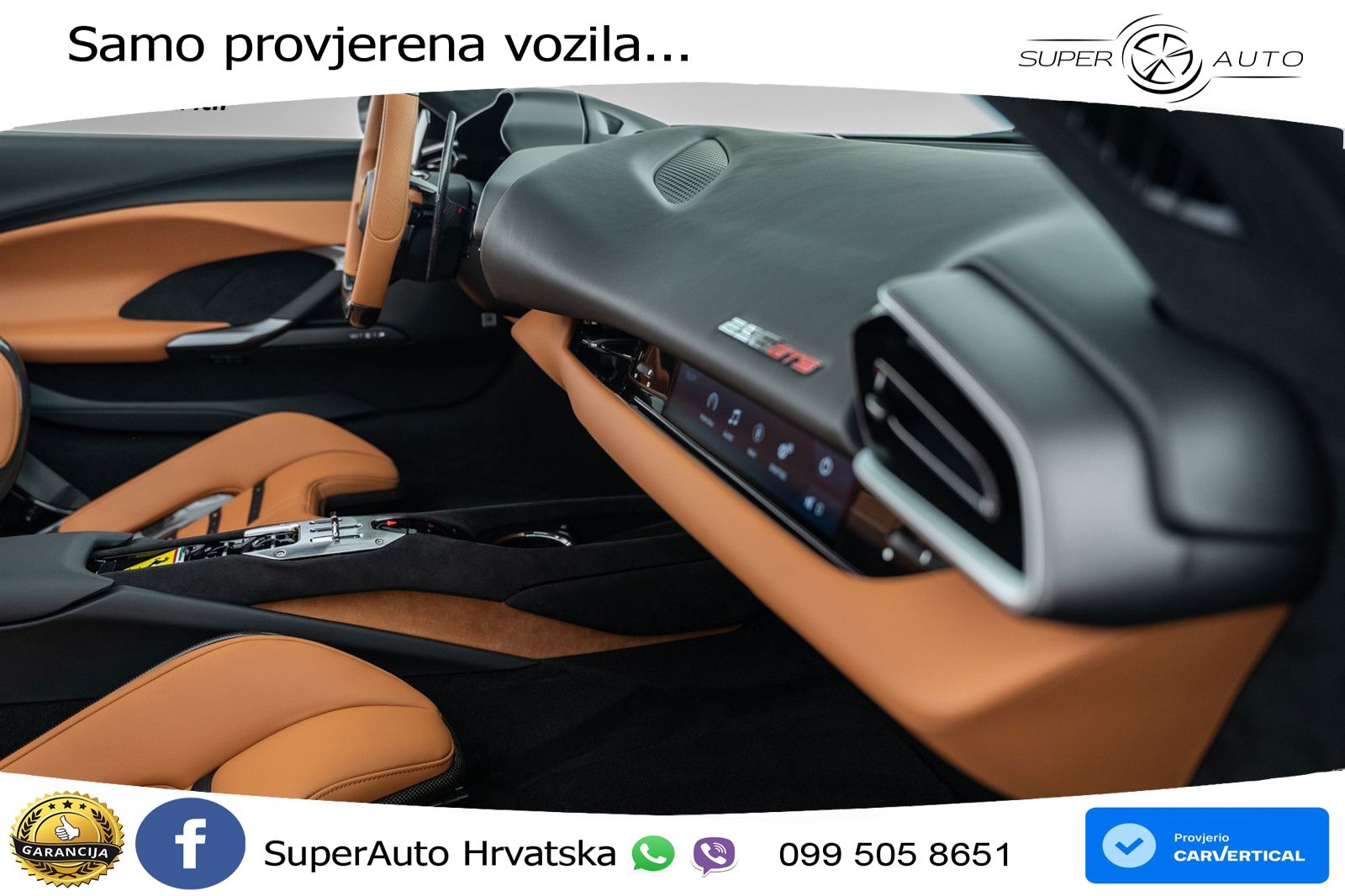 Ferrari 296 GTS 3.0 V6 (830 KS) F1 DCT LED+ACC