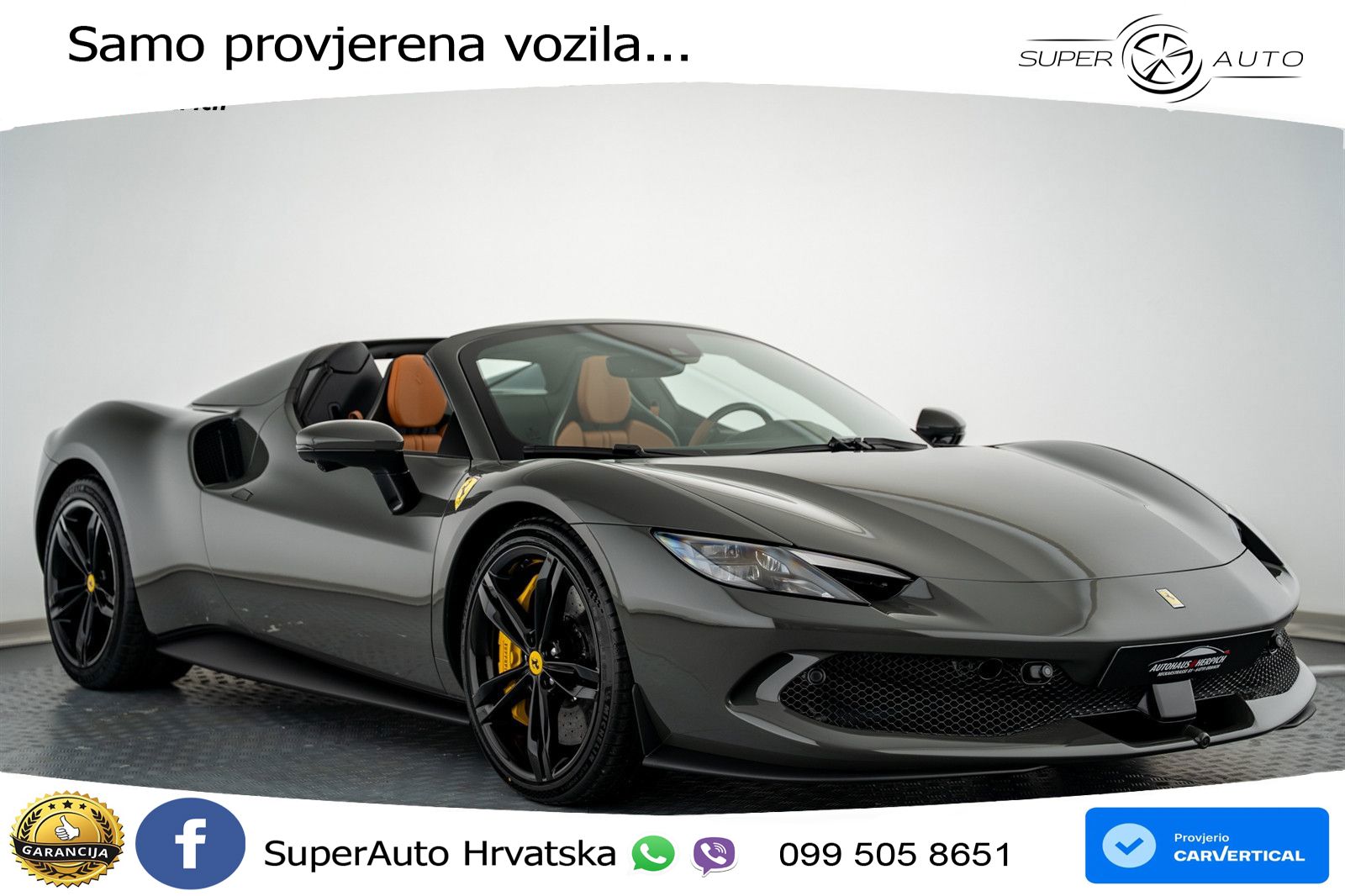 Ferrari 296 GTS 3.0 V6 (830 KS) F1 DCT LED+ACC