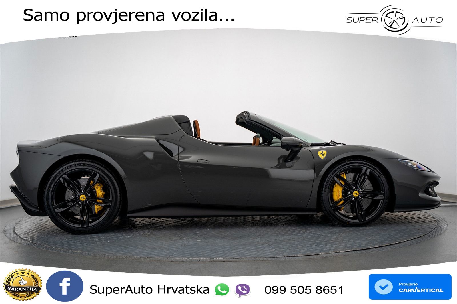 Ferrari 296 GTS 3.0 V6 (830 KS) F1 DCT LED+ACC