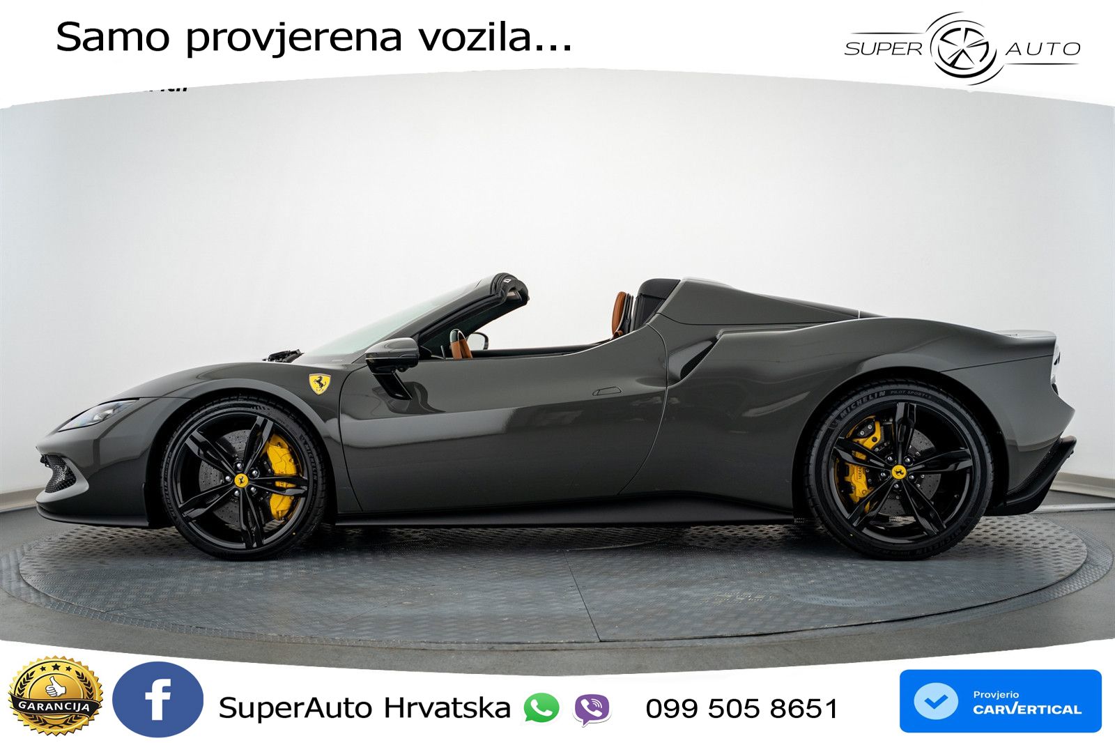 Ferrari 296 GTS 3.0 V6 (830 KS) F1 DCT LED+ACC