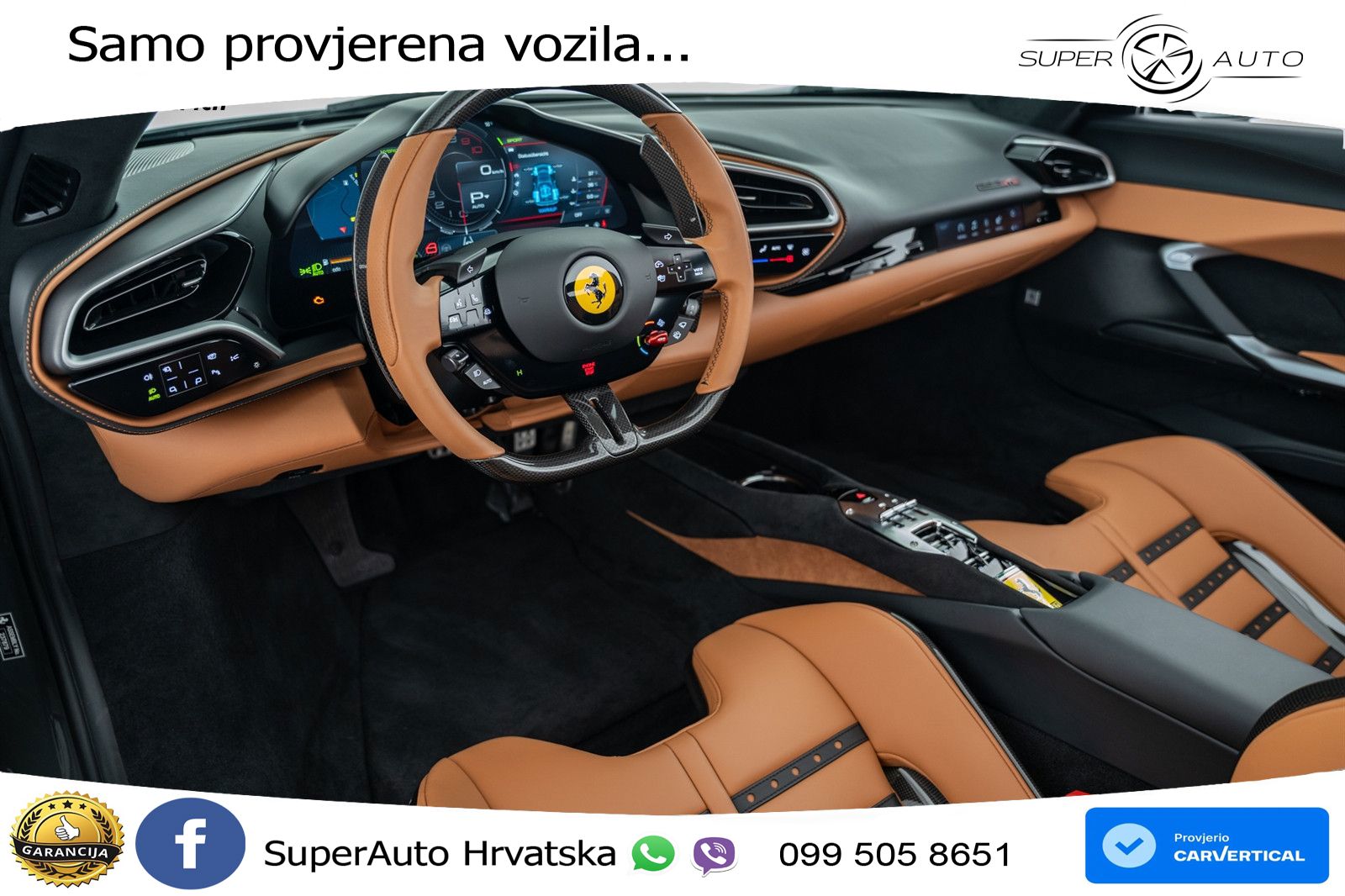 Ferrari 296 GTS 3.0 V6 (830 KS) F1 DCT LED+ACC