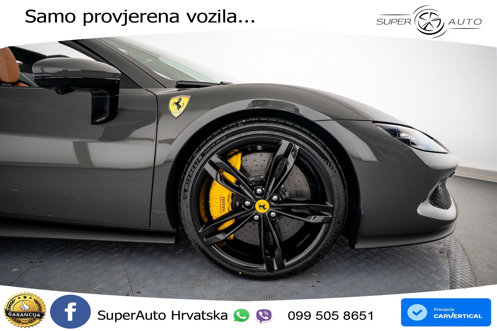 Ferrari 296 GTS 3.0 V6 (830 KS) F1 DCT LED+ACC