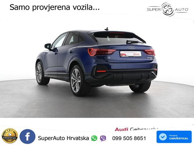 Audi Q3 II Sportback 40 TFSI (190 KS) quattro S tronic S line MATRIX+GR SJED+KAM