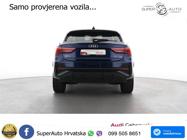 Audi Q3 II Sportback 40 TFSI (190 KS) quattro S tronic S line MATRIX+GR SJED+KAM