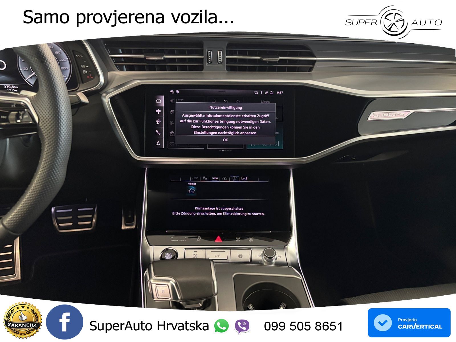 Audi A6 50 TFSIe (299 KS) quattro ultra S tronic S line MATRIX+GR SJED+KAM