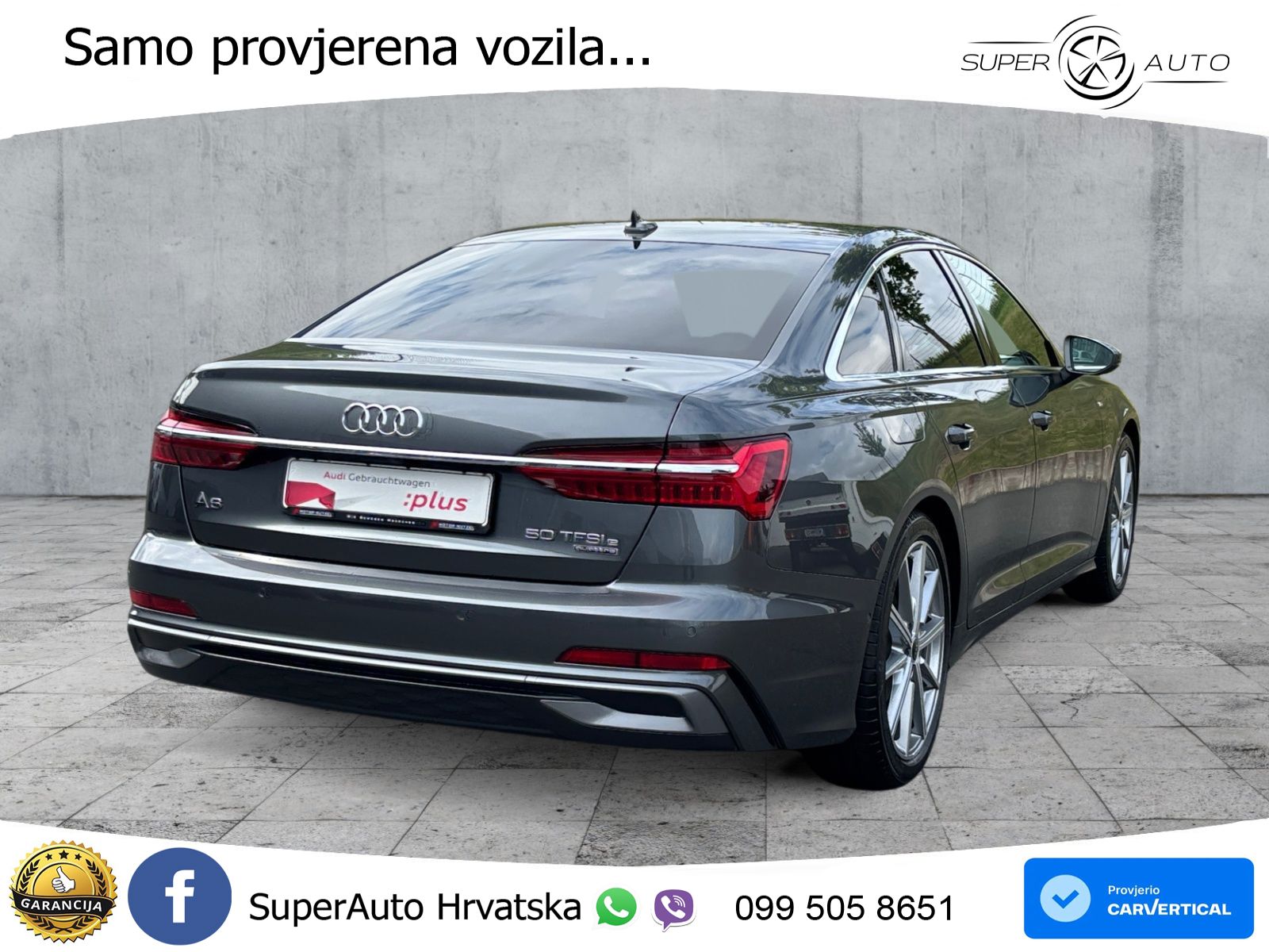 Audi A6 50 TFSIe (299 KS) quattro ultra S tronic S line MATRIX+GR SJED+KAM