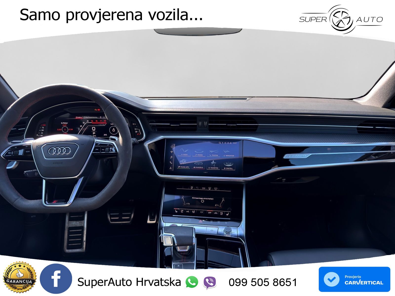 Audi RS6 Avant 4.0 TFSI V8 (600 KS) quattro Tiptronic Kuka MATRIX+GR SJED+KAM