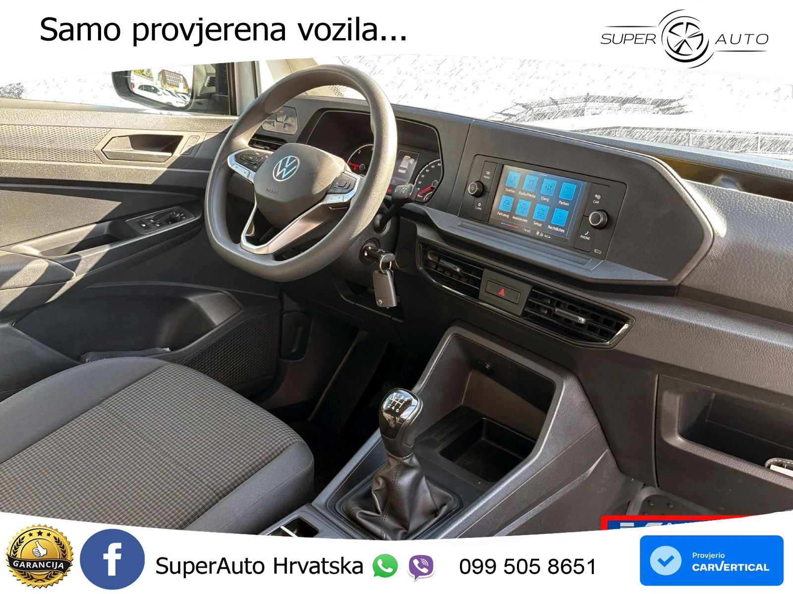 Volkswagen Caddy Cargo Kasten 2,0 TDI 6 Gang Schalter KR 102 KS