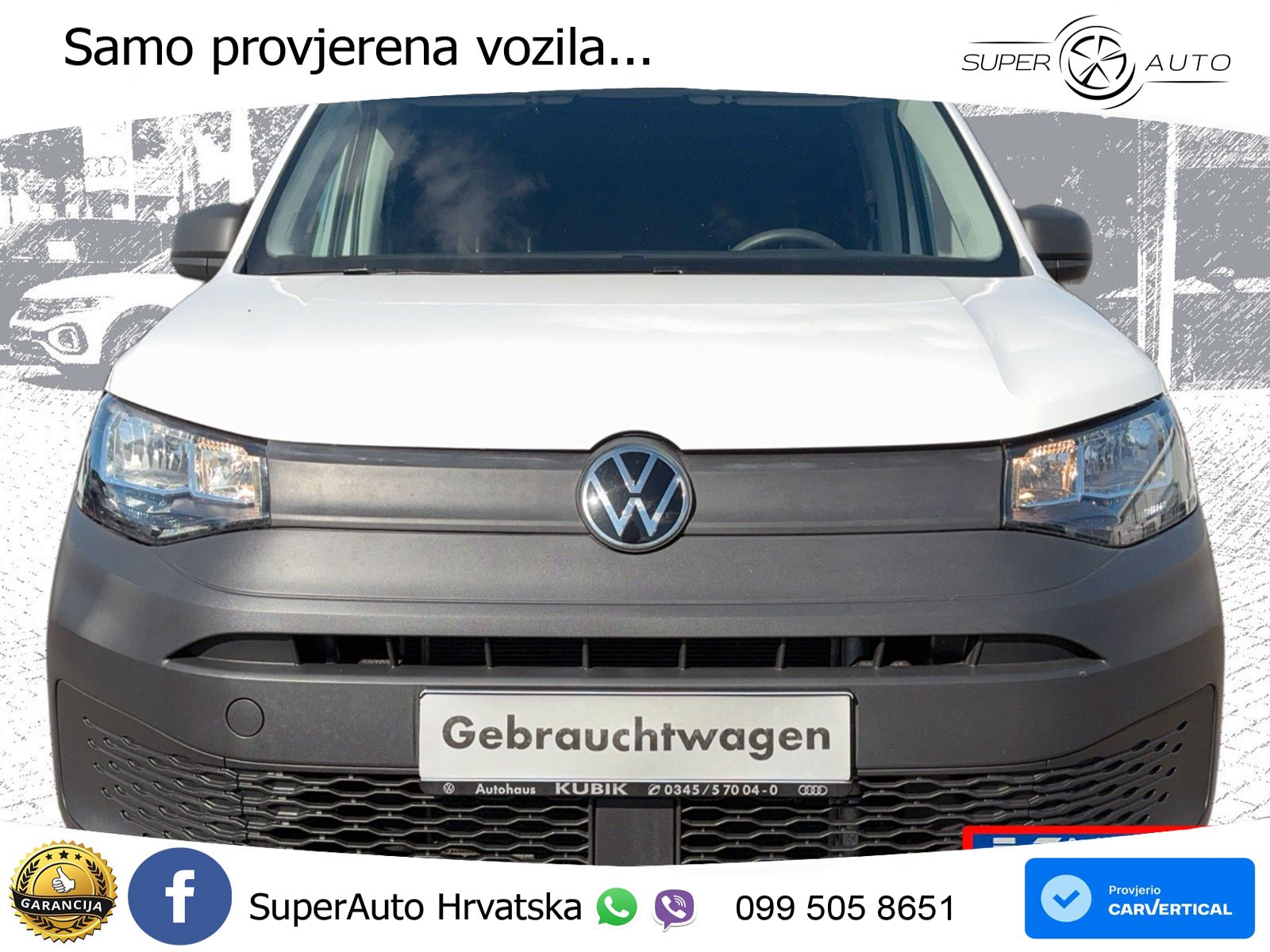 Volkswagen Caddy Cargo Kasten 2,0 TDI 6 Gang Schalter KR 102 KS