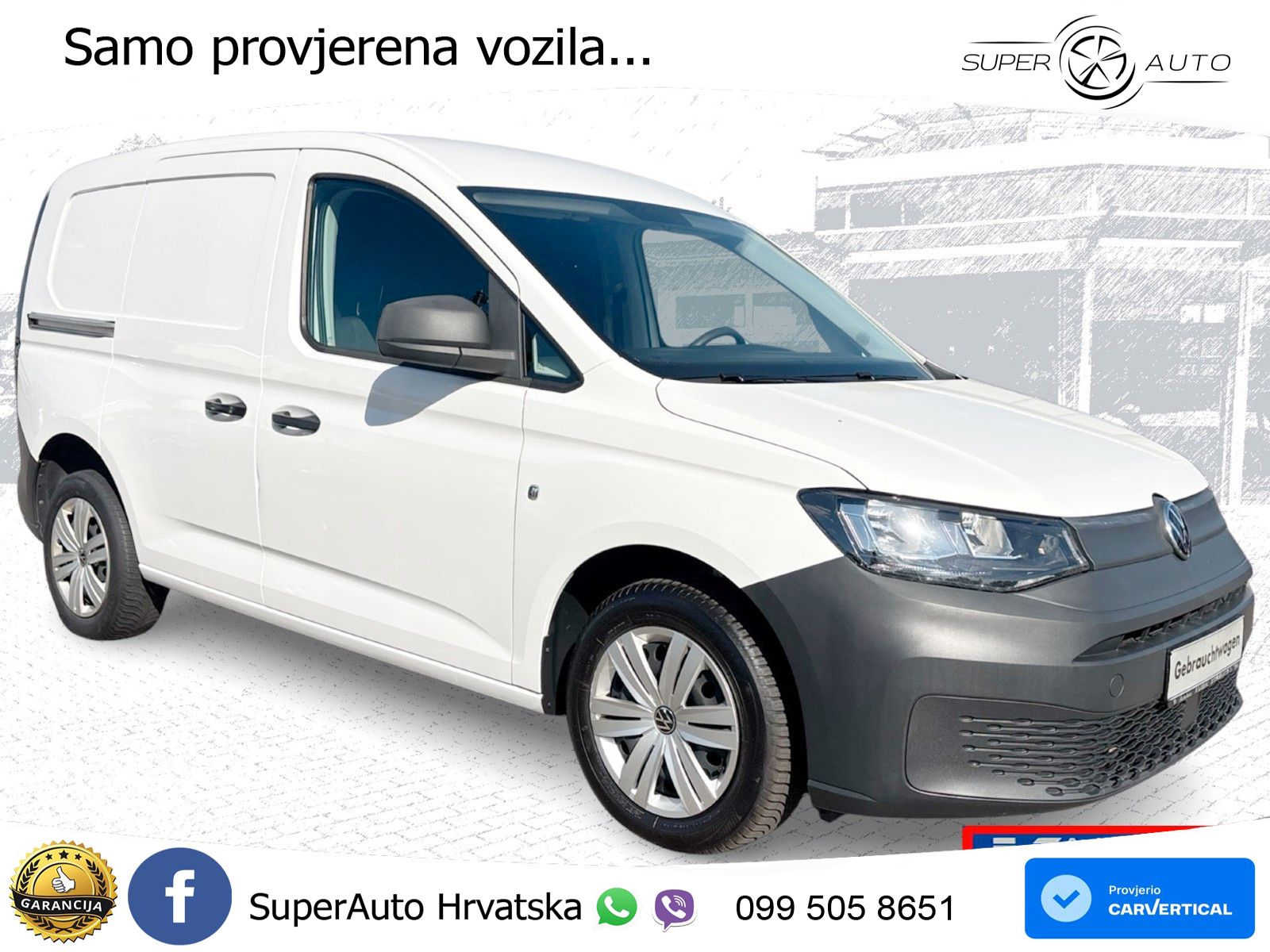 Volkswagen Caddy Cargo Kasten 2,0 TDI 6 Gang Schalter KR 102 KS