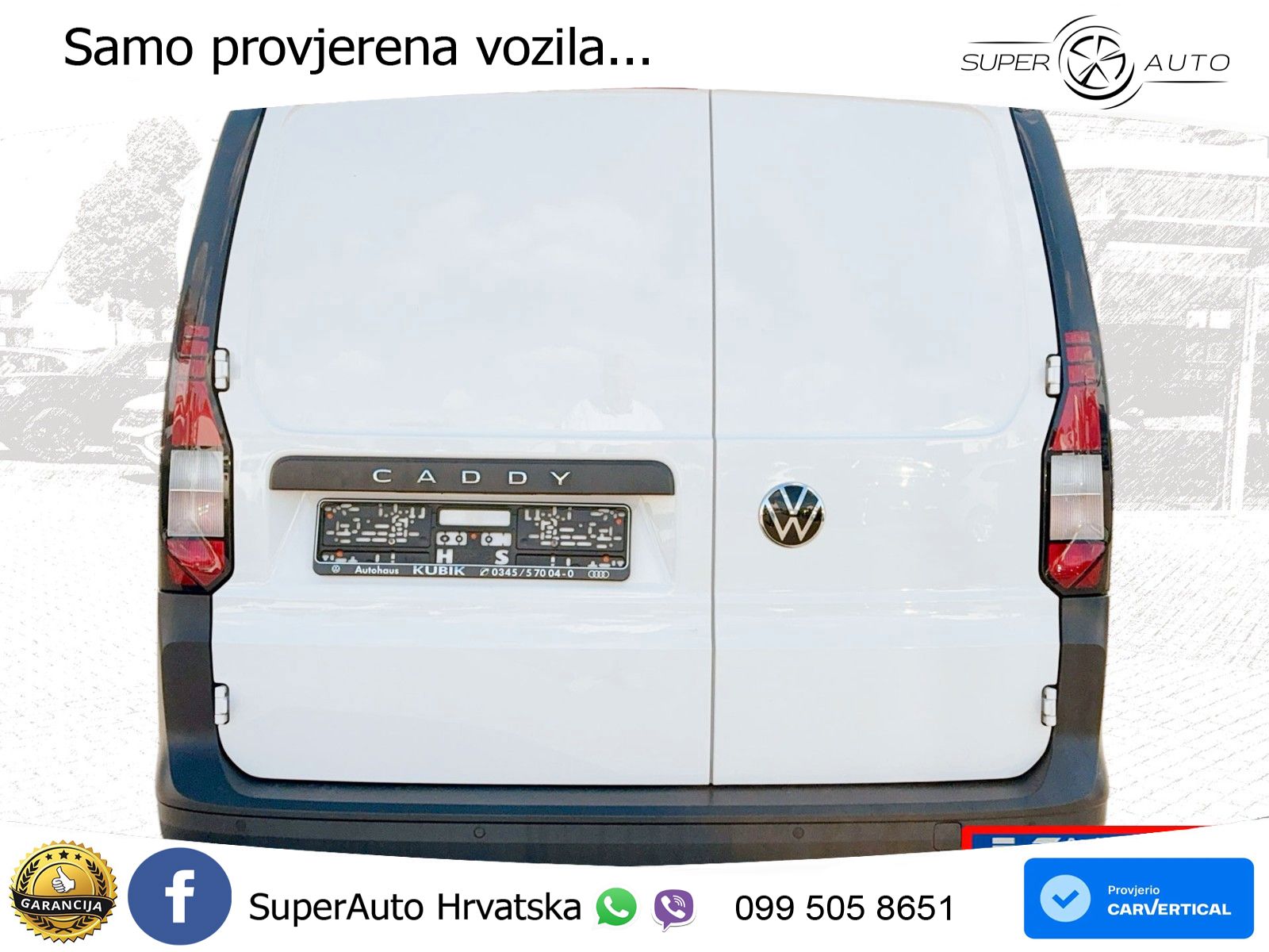 Volkswagen Caddy Cargo Kasten 2,0 TDI 6 Gang Schalter KR 102 KS