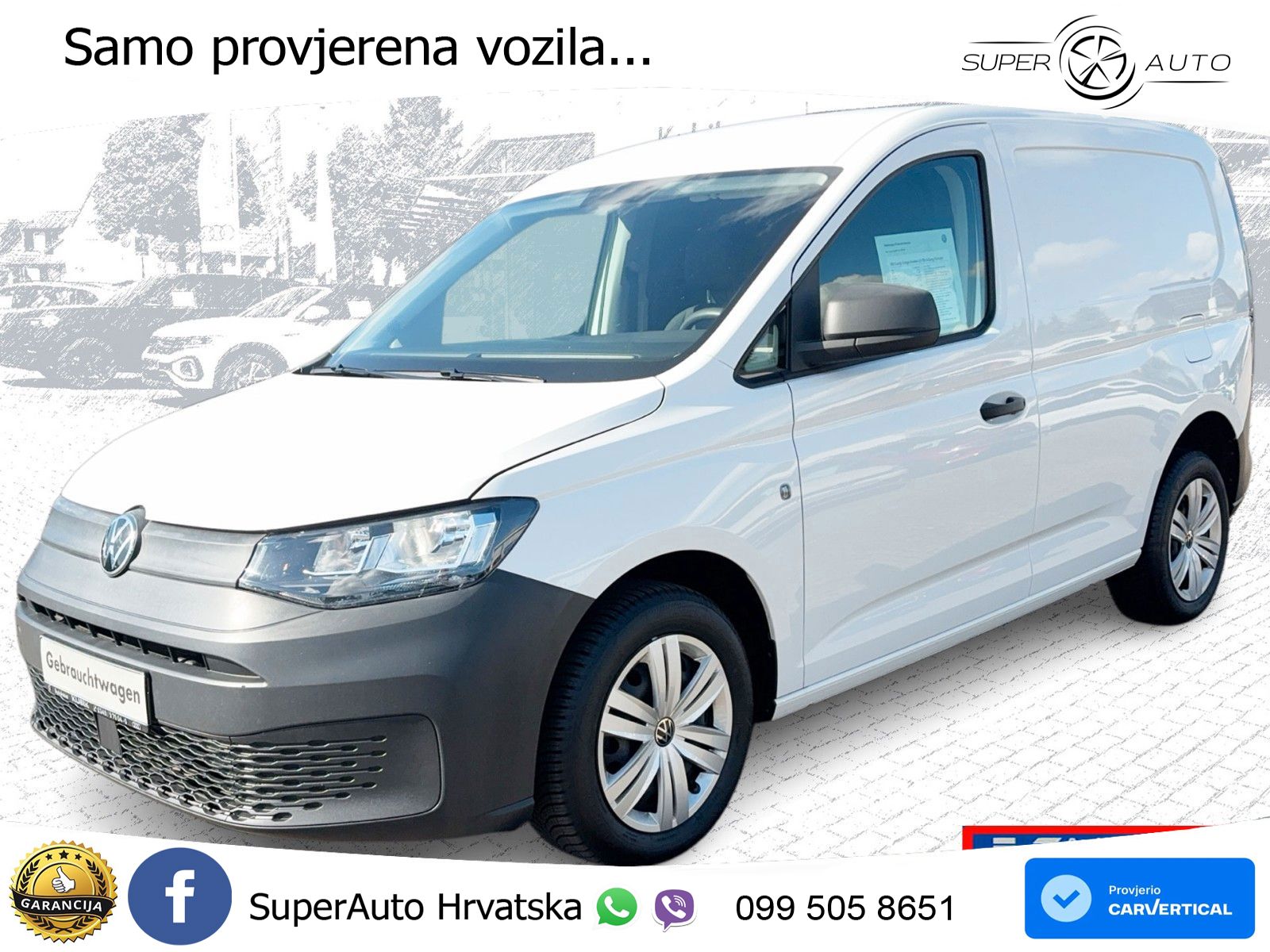 Volkswagen Caddy Cargo Kasten 2,0 TDI 6 Gang Schalter KR 102 KS