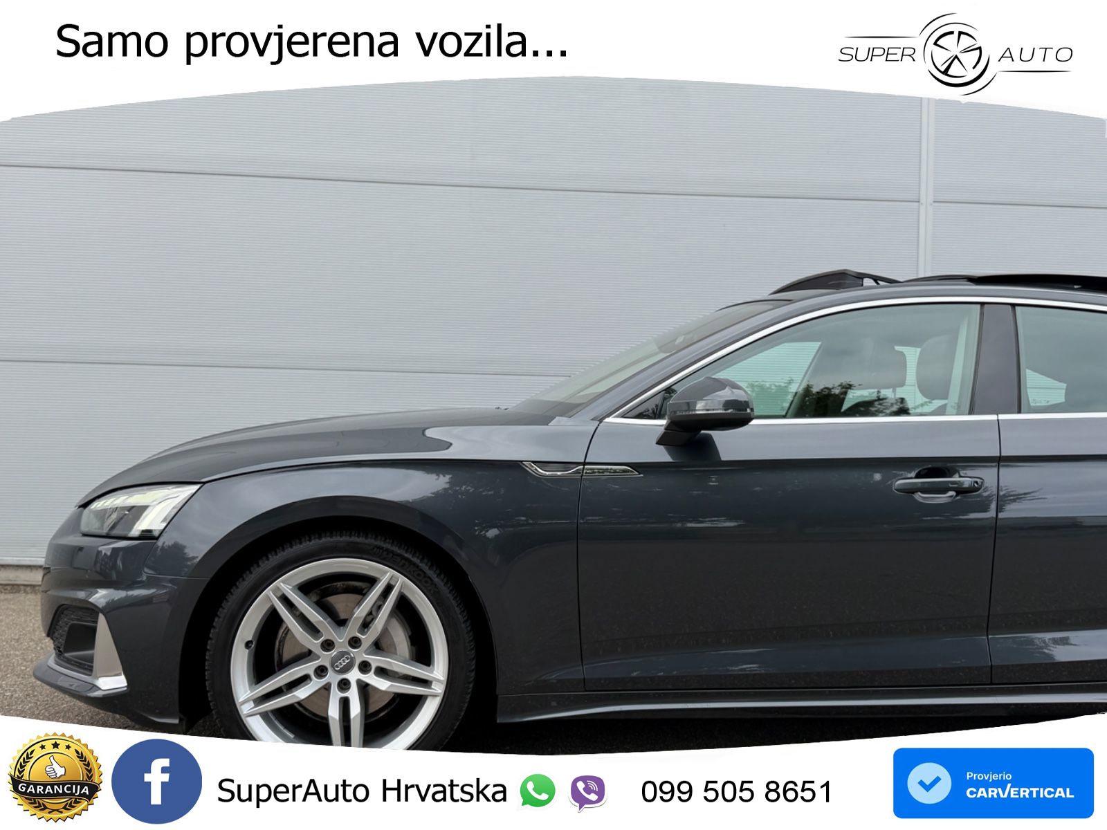 Audi A5 Sportback 40 TDI (190 KS) quattro ultra S tronic LED+GR SJED+ACC
