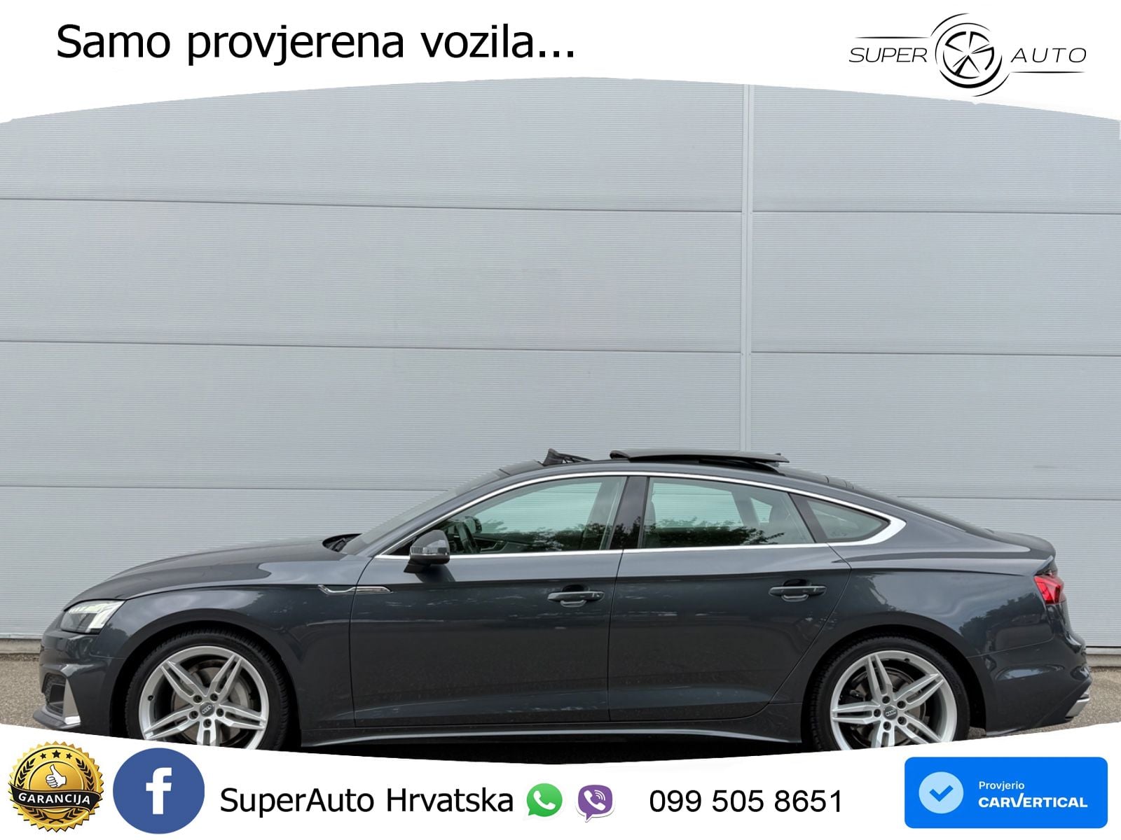 Audi A5 Sportback 40 TDI (190 KS) quattro ultra S tronic LED+GR SJED+ACC