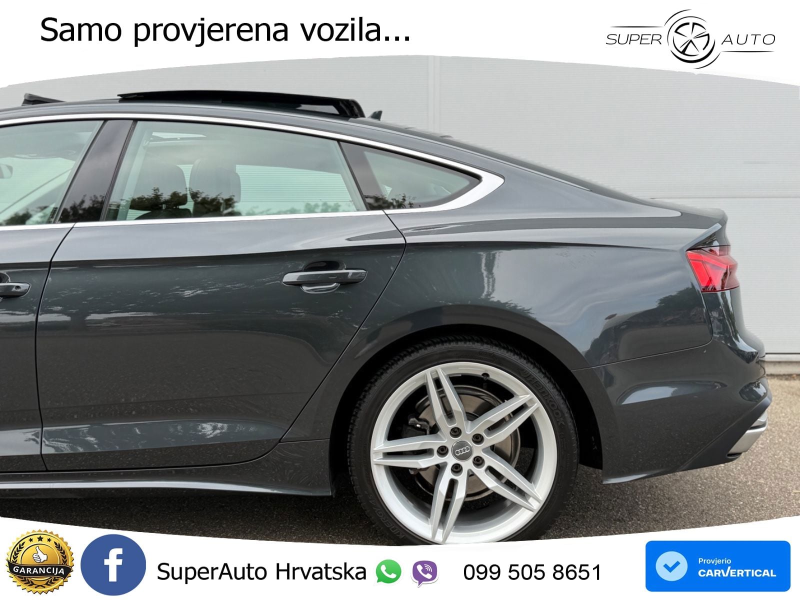 Audi A5 Sportback 40 TDI (190 KS) quattro ultra S tronic LED+GR SJED+ACC