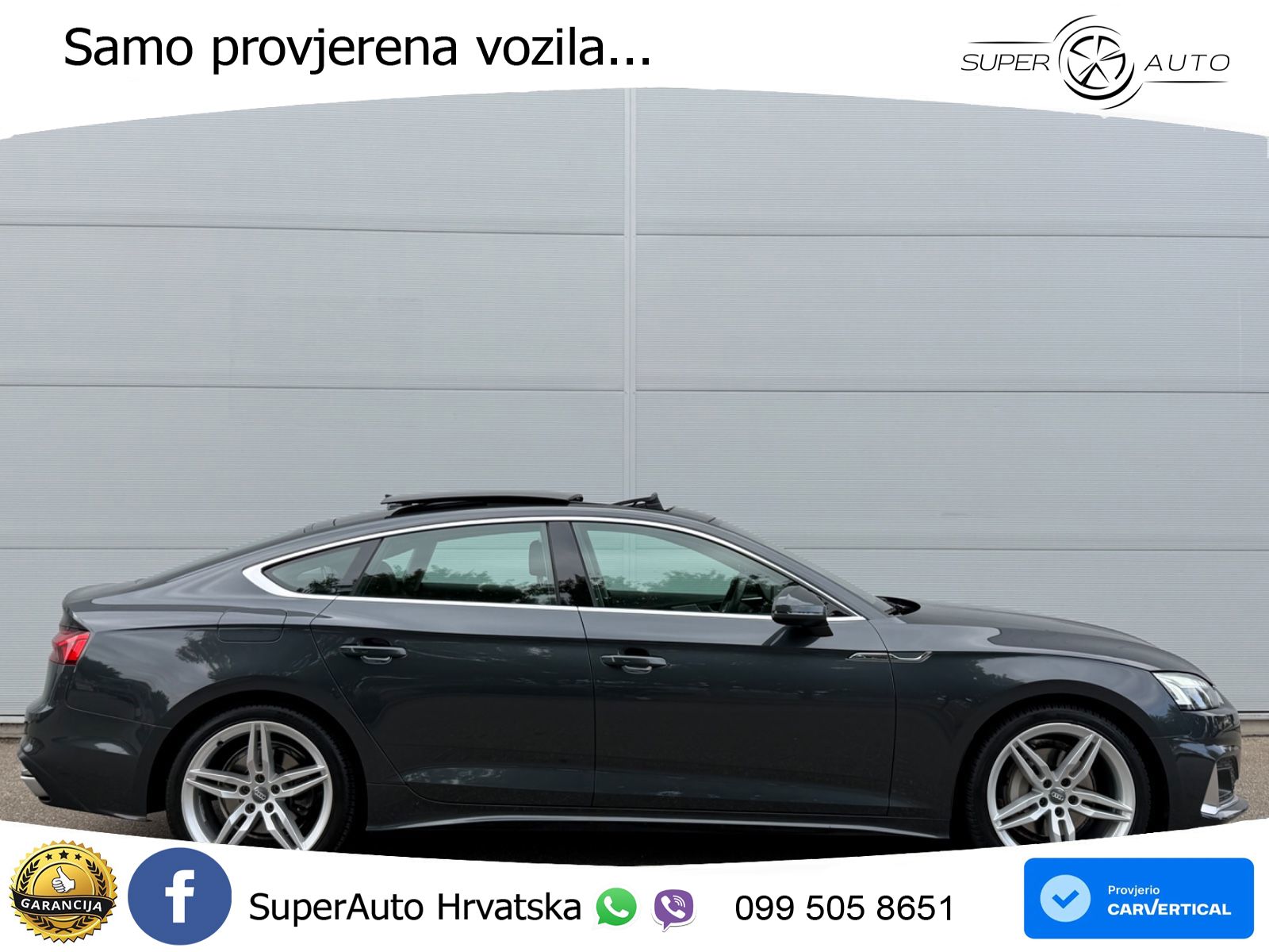 Audi A5 Sportback 40 TDI (190 KS) quattro ultra S tronic LED+GR SJED+ACC
