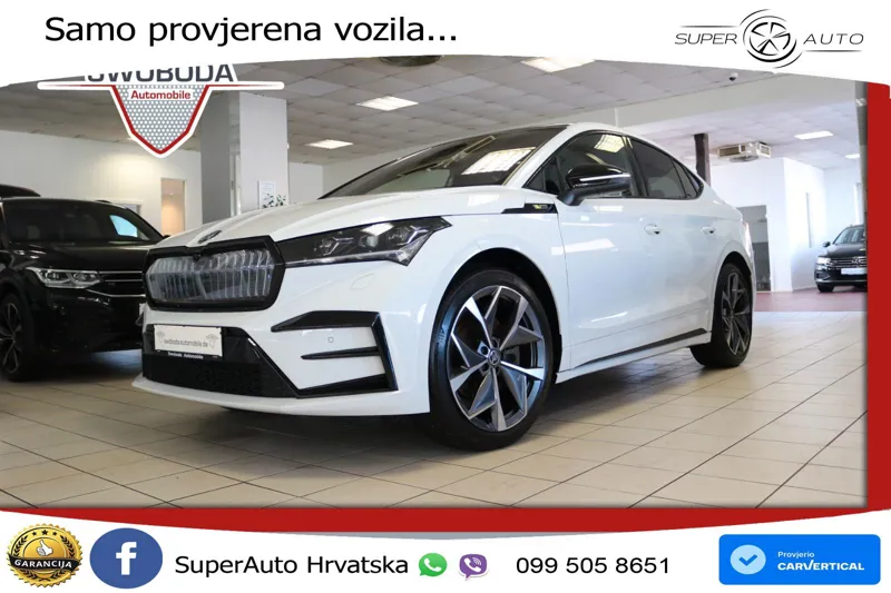 Škoda Enyaq iV RS 82 kWh (299 KS) AWD Suite LED+GR SJED+ACC