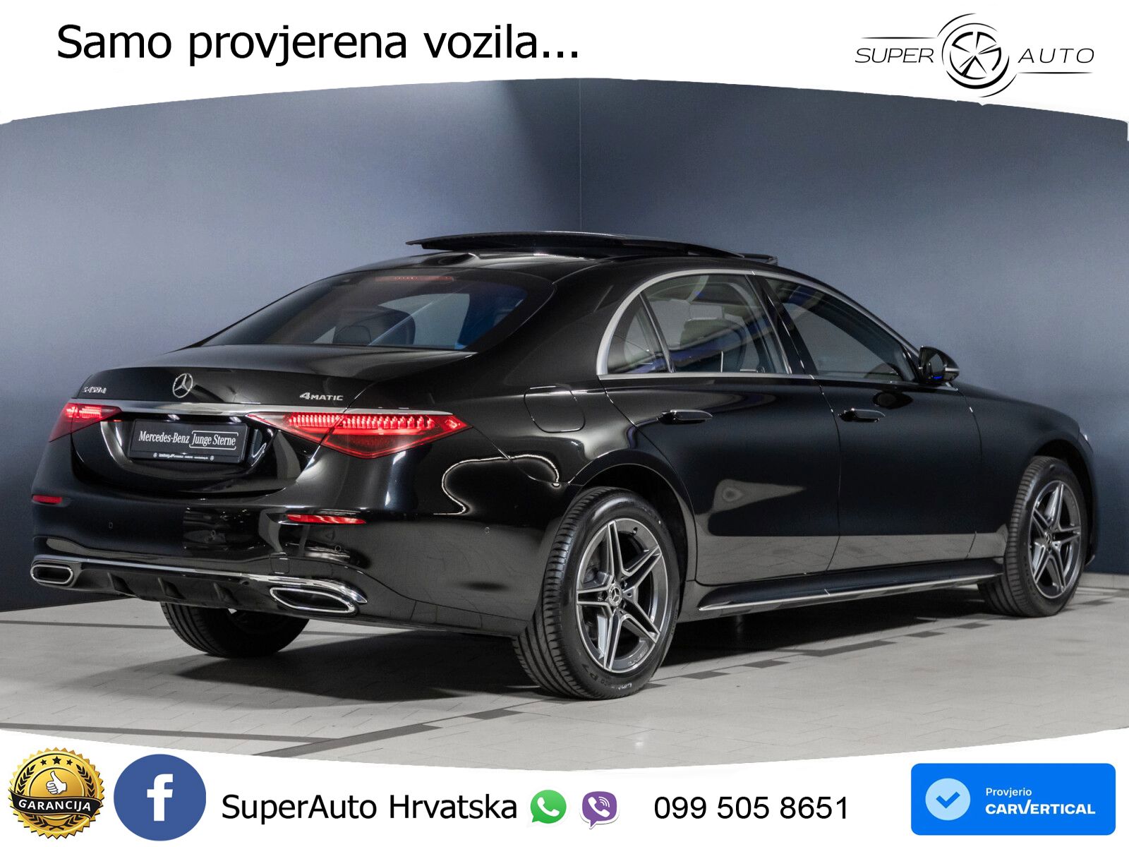 Mercedes S 450d (367 KS) EQ Boost 4MATIC 9G-TRONIC AMG ACC+HEAD+4xGR SJED+360+PANO