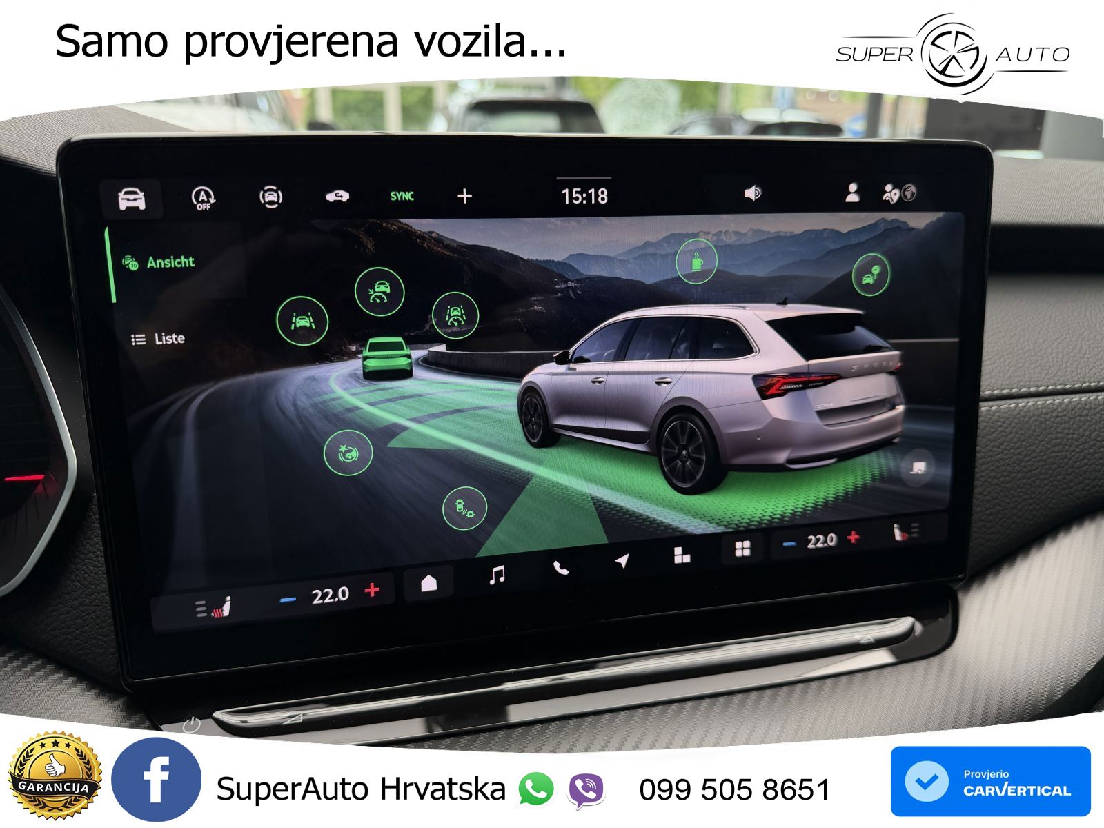 Škoda Octavia Combi 2.0 TDI (150 KS) DSG SportLine MATRIX+GR SJED+KAM