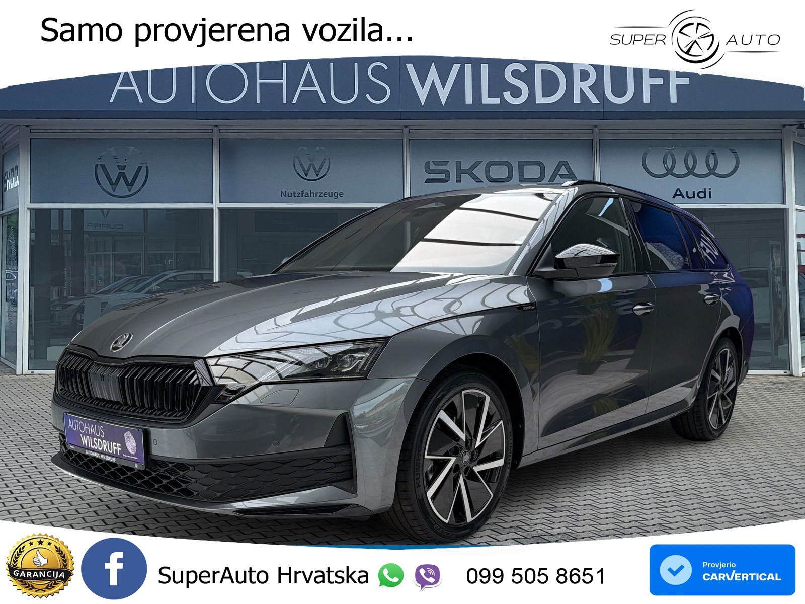 Škoda Octavia Combi 2.0 TDI (150 KS) DSG SportLine MATRIX+GR SJED+KAM