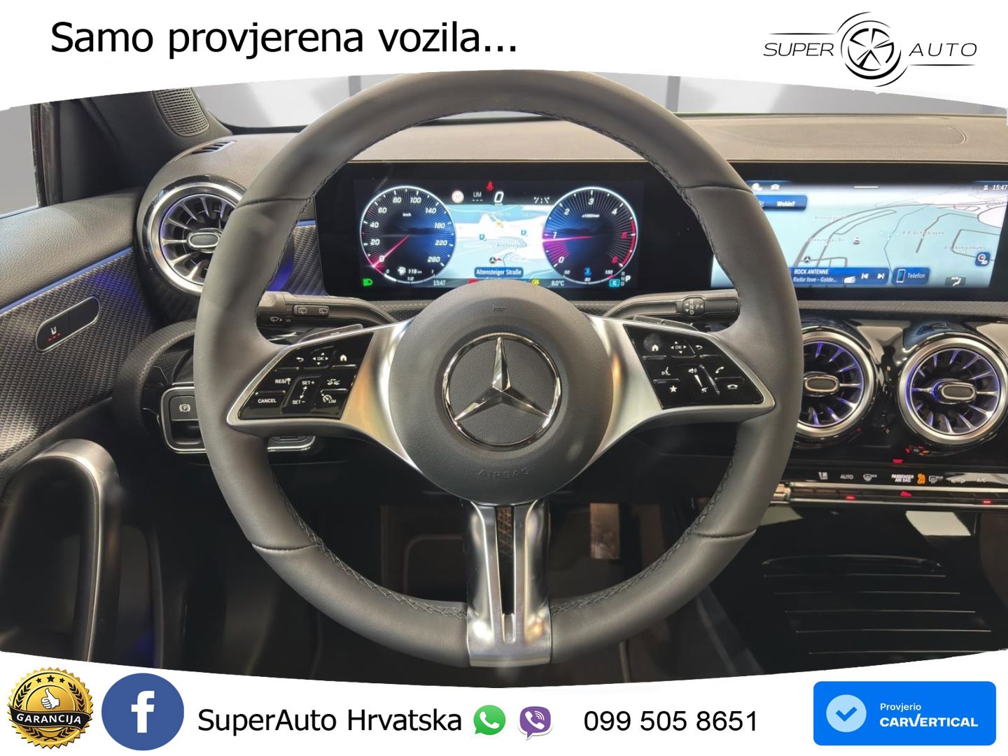 Mercedes-Benz A 180d 8G-DCT ACC+GR SJED+360+PANO