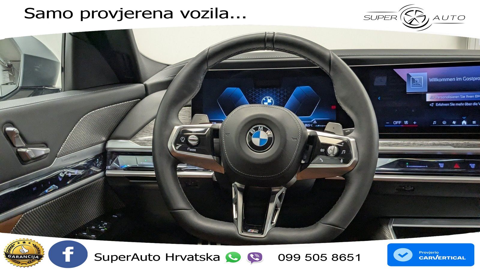 BMW 740d (299 KS) xDrive Steptronic M Sport ZRAČNI+ACC+GR SJED+KAM+PANO