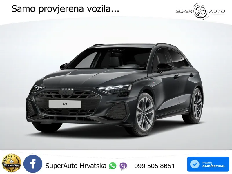 Audi A3 40 TFSIe (204 KS) S tronic S line LED+GR SJED+ACC