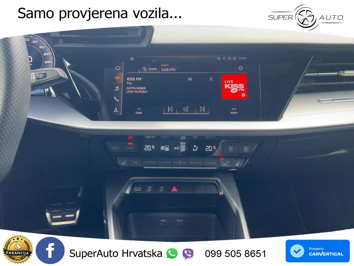 Audi A3 35 TFSI (150 KS) S tronic S line LED+GR SJED+ACC