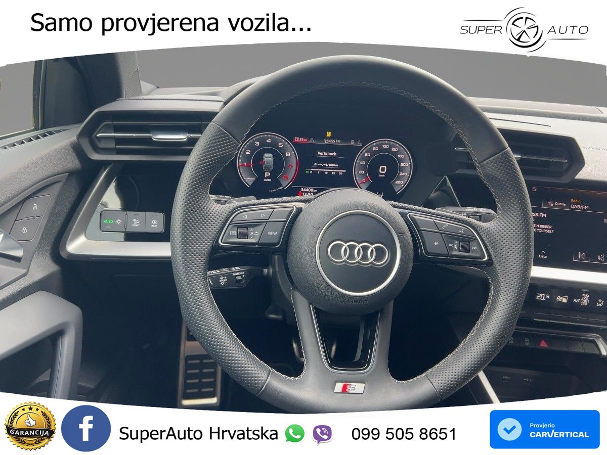 Audi A3 35 TFSI (150 KS) S tronic S line LED+GR SJED+ACC