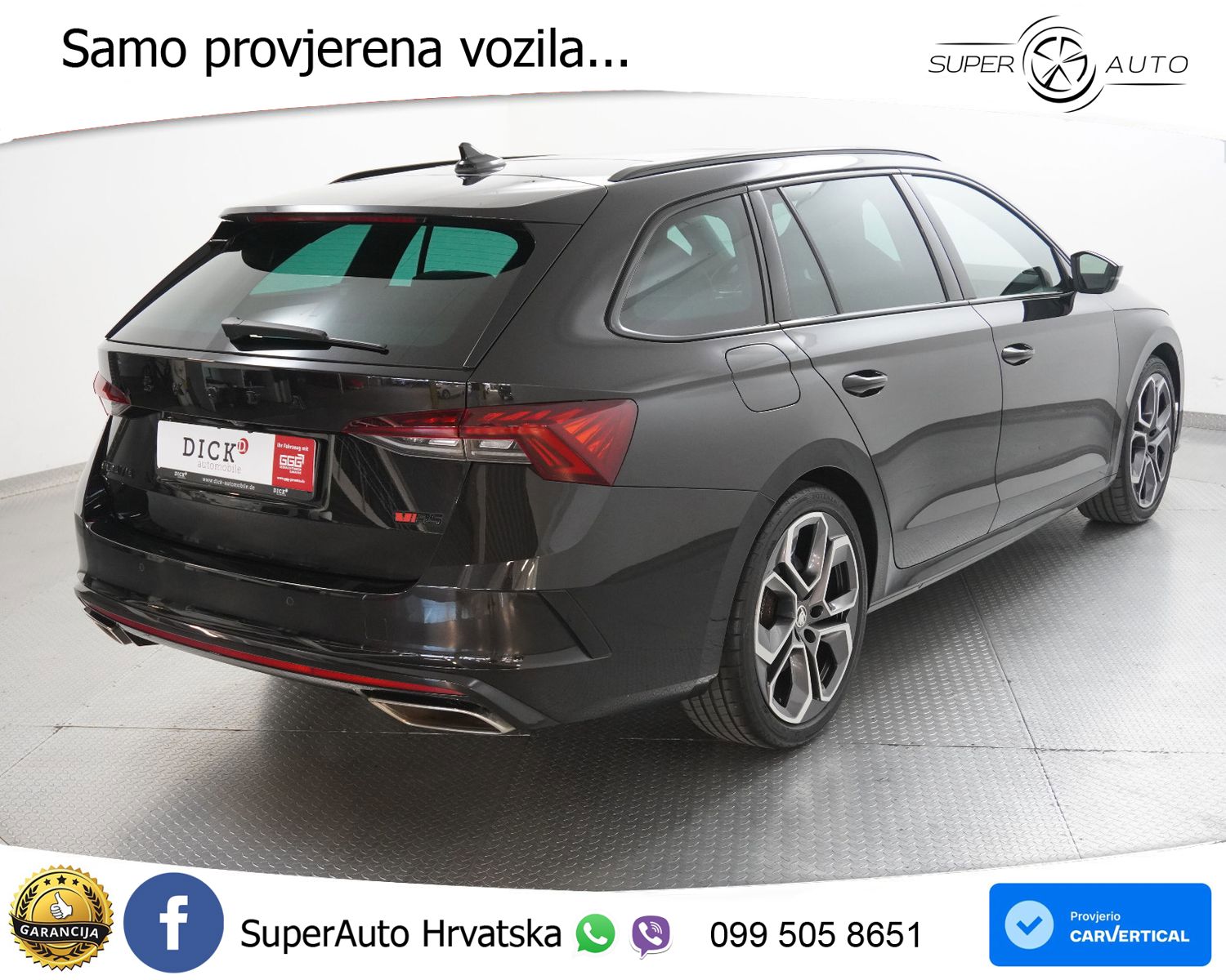 Škoda Octavia Combi RS 2.0 TSI (245 KS) DSG LED+GR SJED+ACC