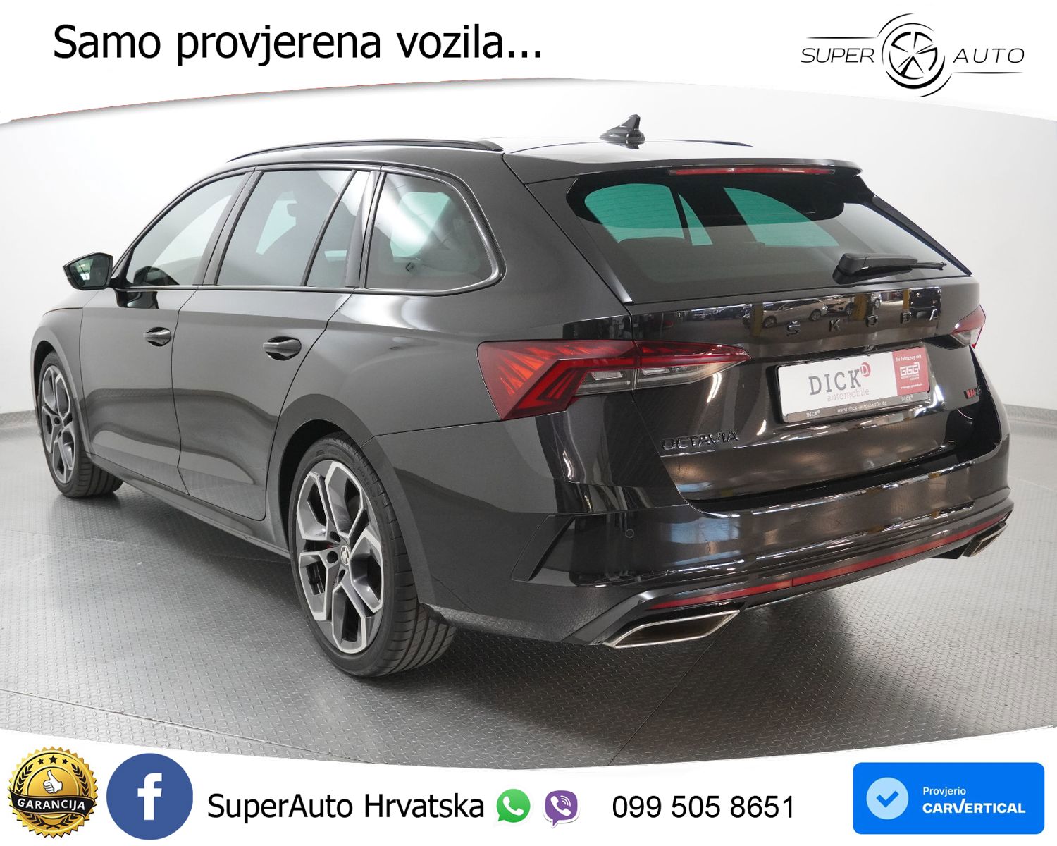 Škoda Octavia Combi RS 2.0 TSI (245 KS) DSG LED+GR SJED+ACC