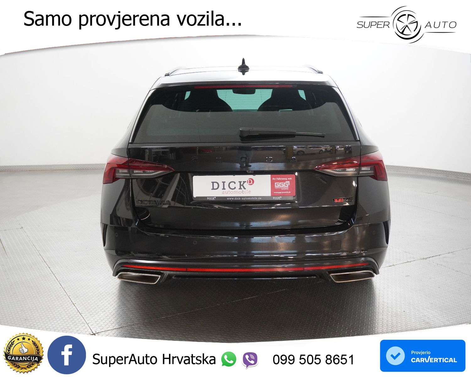 Škoda Octavia Combi RS 2.0 TSI (245 KS) DSG LED+GR SJED+ACC