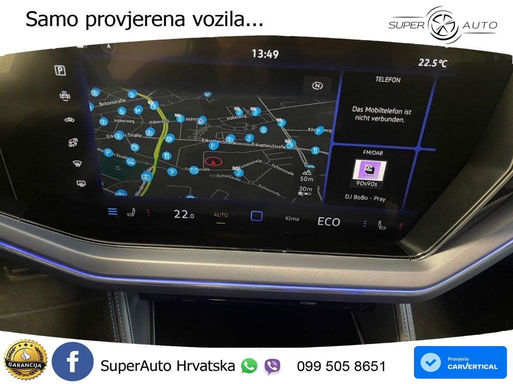 Volkswagen Touareg R 3.0 V6 TFSI (462 KS) 4MOTION Tiptronic ZRAČNI+ACC+4xGR SJED+KAM