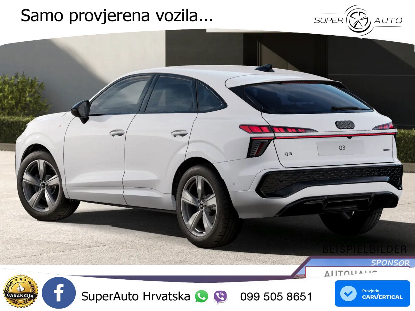 Audi Q3 III Sportback 2.0 TFSI (204 KS) quattro S tronic LED+GR SJED+ACC