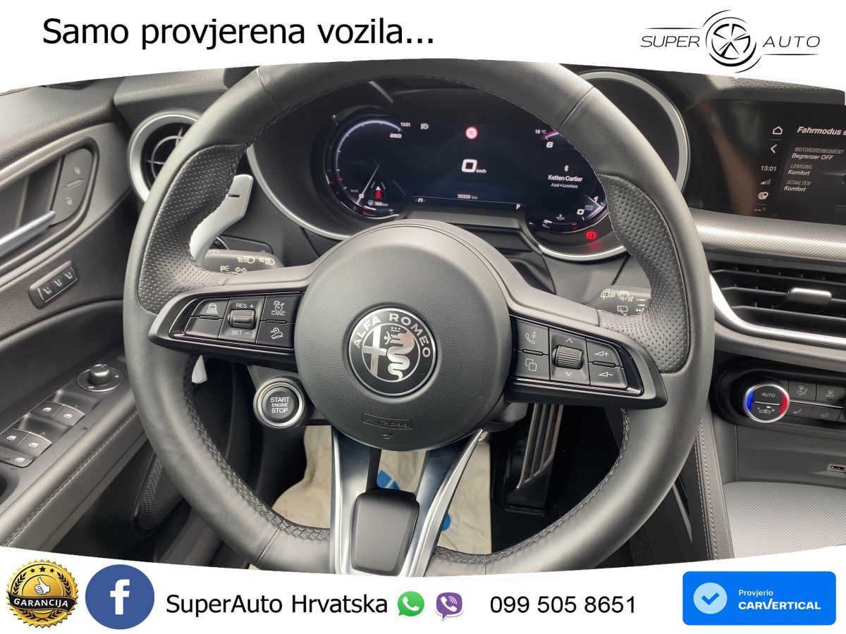 Alfa Romeo Stelvio 2.2 MultiJet II (210 KS) Q4 Automatic LED+GR SJED+ACC