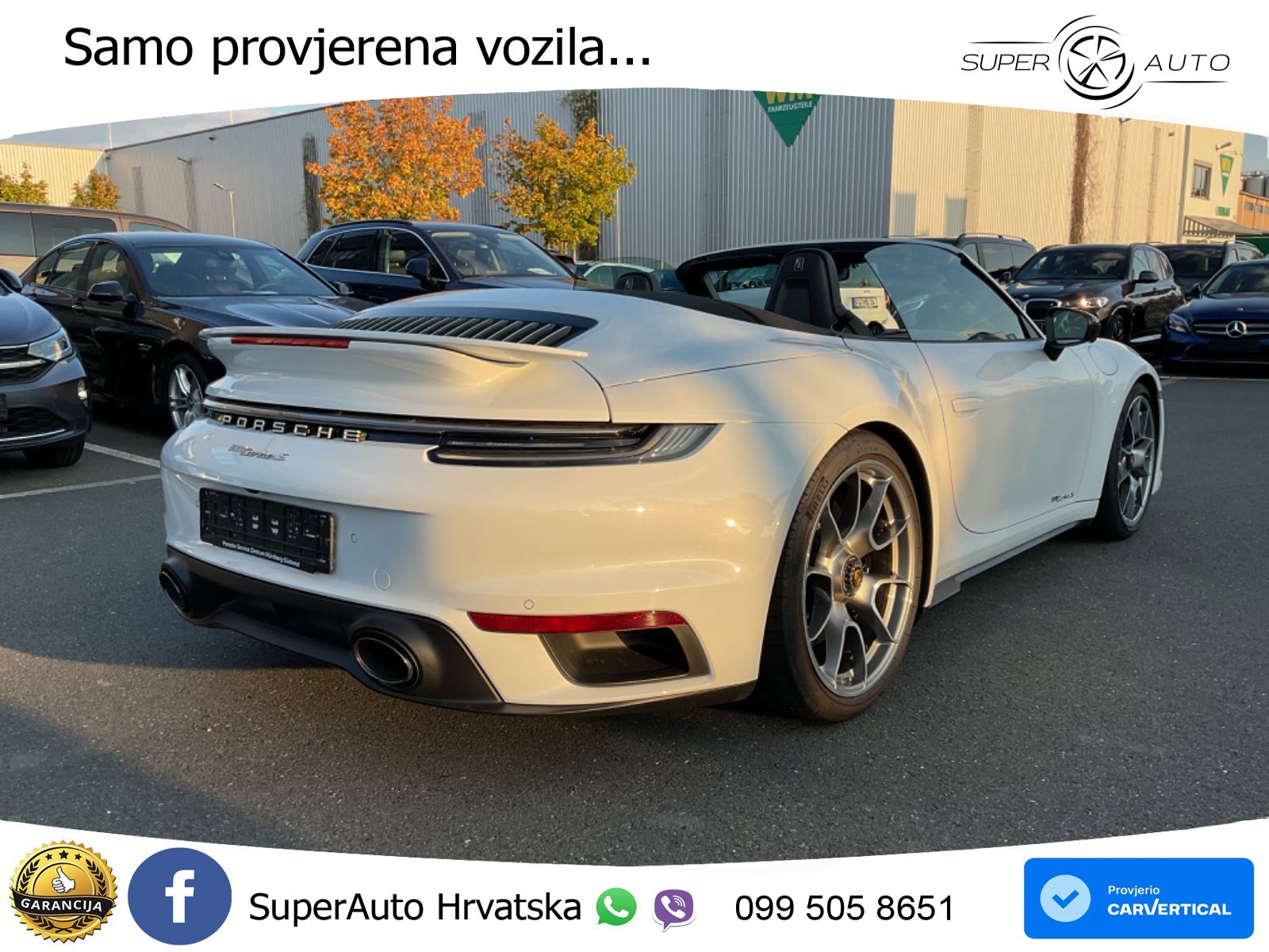 Porsche 911 Turbo S Cabriolet 3.8 (650 KS) PDK ZRAČNI+ACC+GR SJED+KAM